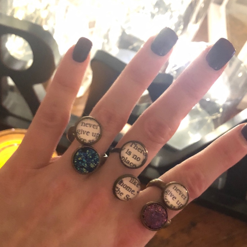 There is no place like home double dot ring